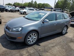 Salvage cars for sale at Denver, CO auction: 2012 Volkswagen Jetta TDI