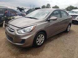 Salvage cars for sale at Elgin, IL auction: 2014 Hyundai Accent GLS