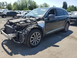 Salvage cars for sale at Portland, OR auction: 2018 Audi Q7 Premium Plus