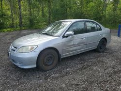 Salvage cars for sale at Cookstown, ON auction: 2004 Honda Civic LX