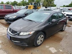 Salvage cars for sale at Bridgeton, MO auction: 2013 Honda Civic LX