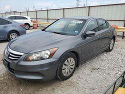 Salvage cars for sale at Haslet, TX auction: 2012 Honda Accord LX