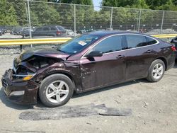 Salvage cars for sale at Waldorf, MD auction: 2020 Chevrolet Malibu LS