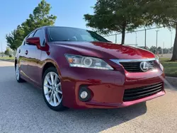 Salvage cars for sale at Oklahoma City, OK auction: 2012 Lexus CT 200