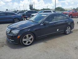 Salvage cars for sale at Miami, FL auction: 2011 Mercedes-Benz C300