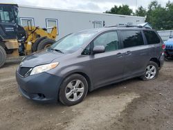 Vehiculos salvage en venta de Copart Lyman, ME: 2014 Toyota Sienna LE