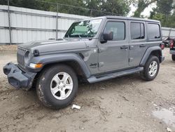 Jeep salvage cars for sale: 2018 Jeep Wrangler Unlimited Sport