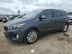 Salvage cars for sale at Chicago Heights, IL auction: 2016 KIA Sedona EX