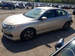 Honda salvage cars for sale: 2017 Honda Accord LX