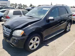 Mercedes-Benz salvage cars for sale: 2009 Mercedes-Benz ML 350