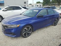 Vehiculos salvage en venta de Copart Opa Locka, FL: 2022 Honda Accord Sport