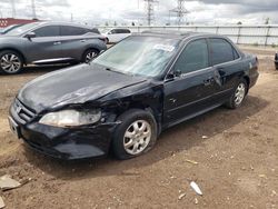 Honda Accord ex salvage cars for sale: 2002 Honda Accord EX