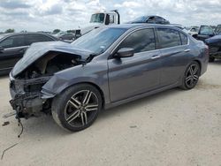 Salvage cars for sale at San Antonio, TX auction: 2016 Honda Accord Sport