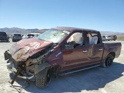 Salvage cars for sale at North Las Vegas, NV auction: 2015 Ford F150 Supercrew