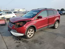 Salvage cars for sale at Grand Prairie, TX auction: 2014 Ford Escape SE