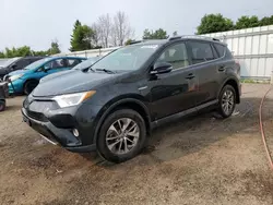 Salvage cars for sale at Bowmanville, ON auction: 2018 Toyota Rav4 HV LE