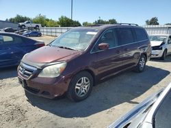 Honda salvage cars for sale: 2007 Honda Odyssey EXL