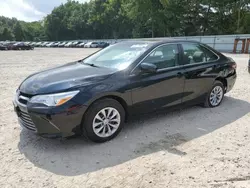 Salvage cars for sale at North Billerica, MA auction: 2016 Toyota Camry LE