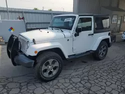 Salvage cars for sale at Fort Wayne, IN auction: 2017 Jeep Wrangler Sahara