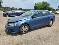 Volkswagen salvage cars for sale: 2016 Volkswagen Jetta S