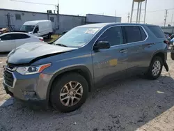 Salvage cars for sale at Dyer, IN auction: 2019 Chevrolet Traverse LS