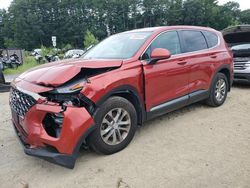 Salvage cars for sale at North Billerica, MA auction: 2019 Hyundai Santa FE SE