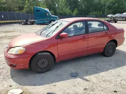 Toyota salvage cars for sale: 2004 Toyota Corolla CE