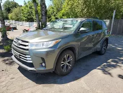 Toyota salvage cars for sale: 2019 Toyota Highlander LE