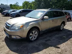 Salvage cars for sale at Lyman, ME auction: 2010 Subaru Outback 2.5I Limited