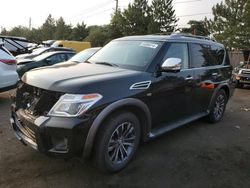 Salvage cars for sale at Denver, CO auction: 2019 Nissan Armada SV