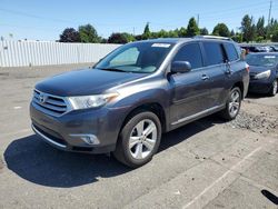 Salvage cars for sale at Portland, OR auction: 2012 Toyota Highlander Limited