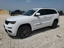 Jeep salvage cars for sale: 2018 Jeep Grand Cherokee Overland