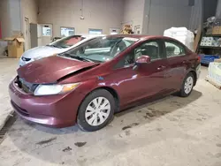 Honda salvage cars for sale: 2012 Honda Civic LX