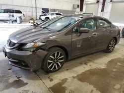 Salvage cars for sale at Avon, MN auction: 2015 Honda Civic EXL