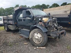 Salvage trucks for sale at Brookhaven, NY auction: 2017 Ford F750 Super Duty