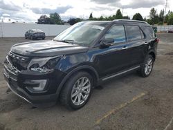 Salvage cars for sale at Portland, OR auction: 2017 Ford Explorer Limited