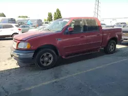 Salvage trucks for sale at Vallejo, CA auction: 2001 Ford F150 Supercrew