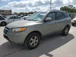 Salvage cars for sale at Wilmer, TX auction: 2007 Hyundai Santa FE GLS