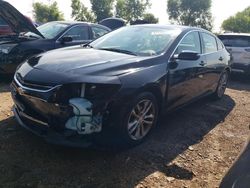 Chevrolet salvage cars for sale: 2017 Chevrolet Malibu LT