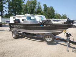 Salvage boats for sale at Milwaukee, WI auction: 2016 Lund Boat With Trailer