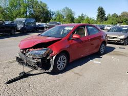 Toyota Corolla l salvage cars for sale: 2017 Toyota Corolla L