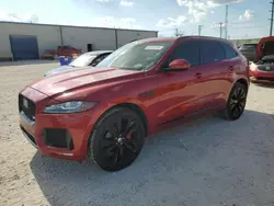 Salvage cars for sale at Haslet, TX auction: 2018 Jaguar F-PACE S