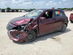 Salvage cars for sale at San Antonio, TX auction: 2022 Mitsubishi Mirage ES