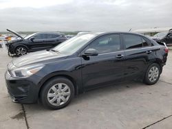 Salvage cars for sale at Grand Prairie, TX auction: 2022 KIA Rio LX