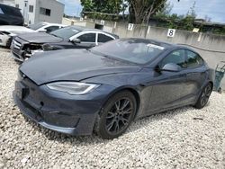 Carros salvage para piezas a la venta en subasta: 2021 Tesla Model S