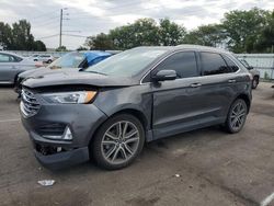 Salvage cars for sale at Moraine, OH auction: 2019 Ford Edge Titanium