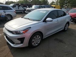 Salvage cars for sale at Denver, CO auction: 2022 KIA Rio LX