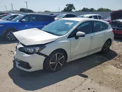 Salvage cars for sale at Franklin, WI auction: 2022 Subaru Impreza Sport