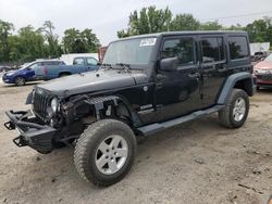 Jeep salvage cars for sale: 2015 Jeep Wrangler Unlimited Sport