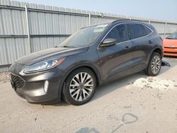 Salvage cars for sale at Kansas City, KS auction: 2020 Ford Escape Titanium